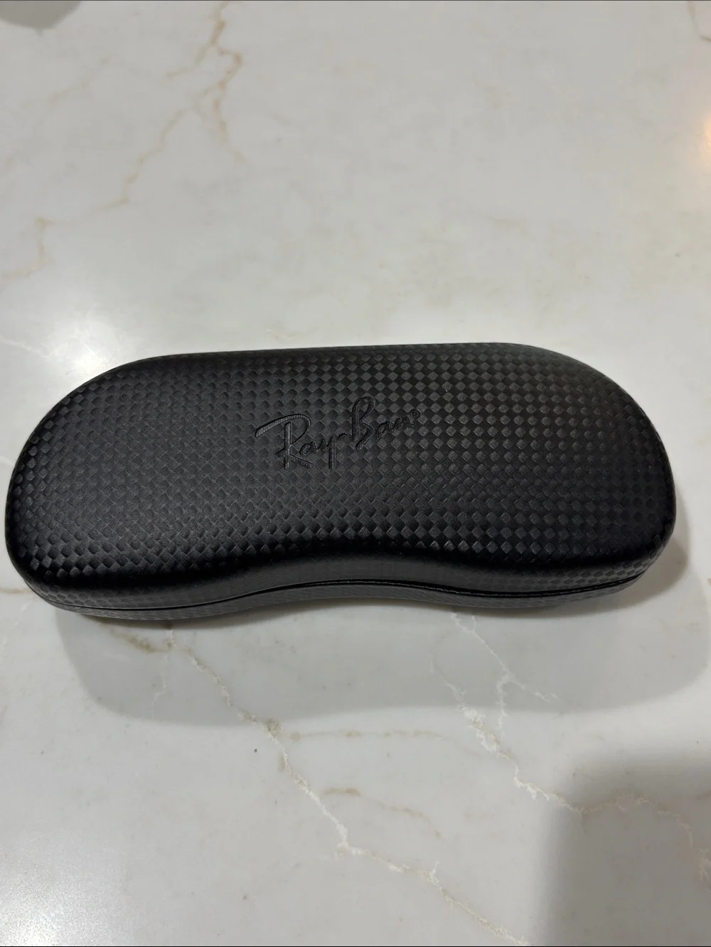 Ray-Ban Black Textured Hard Sunglasses Case